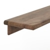 Moda Small Solid wood Wall Shelf In Danish Walnut Finish