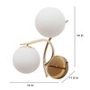Eliante Modern Wall Lights Mild Steel & Glass Material Gold & White Finish