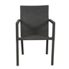 Canberra Wicker Table And Chair Set In Black Finish