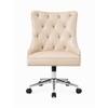 Doe Buck Amparo Beige Leatherette Executive Office Chair