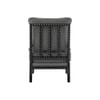 Luxe Boucle Fabric Lounge Chair in Grey Colour