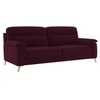 Niwara Velvet 3 Seater sofa in  Red wine color