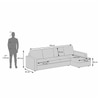 Apollo Sofa (Colour : Sandshell Beige, Cushion : Soft, Back Type : Regular, Seating Capacity : Right Aligned 3 Seater + Right Aligned Chaise)