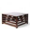 Montreal Sheesham Wood Coffee Table In Walnut Finish