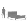 Masai Solid Wood King Size Nonstorage Bed In American Walnut 2 Tone Finish
