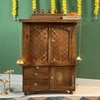 D'Dass Honey Finish Solid Sheesham Wooden Temple For Pooja