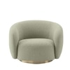 Elegantensemble Wood 1 Seater With Upholstery Non Storage Sofa In Beige Colour