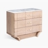 Dune Solid Wood Chest of Drawers in Brown Colour