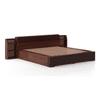 Sentosa Solid Wood King Size Box Storage Bed In Two Tone Finish