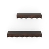 Ruki Set Of 2 - Small, Medium And Large Wall Shelves In Toasted Walnut Finish