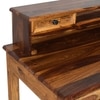 Lili Sheesham Wood  Study Table in Teak Finish