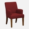 Bertly Accent chair Velvet in Maroon Color