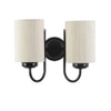 Saul Off White Fabric Wall Light