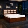 Eshaan Solid Wood Comfort King Bed Hydraulic Storage Provincial Teak Finish Mattress 72 x 78 Inches