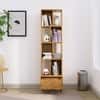 Hexa Engineered Wood Bookshelf Multipurpose Storage Rack in Giant Wood