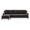 Abbey Sectional Sofa (Colour : Pebble Grey, Cushion : Soft, Seater : Left Aligned 3 Seater + Left Aligned Chaise)