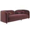 Homro Velvet 2 Seater Sofa in Pink Colour