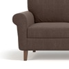 Oxford 1 Seater Fabric Sofa in Daschund Brown Colour