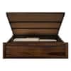 Vrinda Solid Wood Queen  Size Bed With Hydraulic Storage (Provincial Teak Finish)