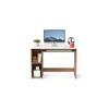 Mallium Free Standing Engineered Wood Study Table in Walnut Finish - RRV-000310