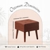 Axel Faux Leather Wooden bench stool for bedroom