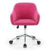 Ferriss Fabric Study Chair in Fuchsia Pink Colour