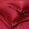 Stoa Paris Satin Pillow Covers,  Premium Plain Pillow Cover Set of 2, 68L x 45W cms - Flirty Red