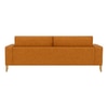 Airy 2 Seater Sofa In Leatherette Brown Color