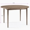 Jupiter Solid Wood Round Extension Dining Table in White Finish