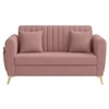 Daraco Velvet 2 Seater Sofa in Pink Color