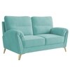 Osbert Velvet 2 Seater Sofa in Tourquise Color