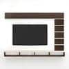 Primax Plus Large Engineering Wood Wall Mount Tv Unit In Wenge & White Finish