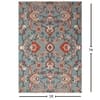 Presto Blue Traditional Hand Tufted Wool Carpet 5X7 Feet