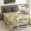 Threads Elegant Series Super Soft King Size flat Bedsheet 245 x275 cms