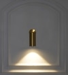 Ortega 18-Watt Outdoor Adjustable Wall Light In Brass Finish