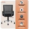 Crux Mid Back Mesh Office Chair in Black Colour