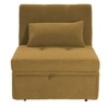 Evenie 1 Seater Pull Out Sofa cum Bed  in Yellow Colour