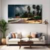 The Castle Decor Sea Art Wall Painting Wooden Framed 27x48 Inch (Style 2)