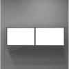 Aluminium Black Profile 6 Brown Tinted Glass Handless Shutters Wall Cabinet In Slate Grey Finish