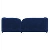 Homro Velvet 3 Seater Sofa in Navy Blue Colour