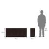 Bennis 21 Pair Shoe Rack in Dark Walnut Finish