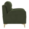 Osbert Velvet 1 Seater Sofa in Olive Green color