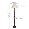 Devansh Wooden Floor Lamp