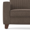 Apollo Neo 1 Seater Fabric Sofa in Daschund Brown Colour (Back Height : Regular, Cushion Type : Hard)