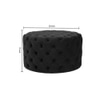 Telico Ottoman Color in Black