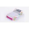 Snowflake Engineered Wood Open Storage Bed in White Colour