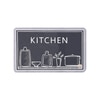Luxe Home Combo Kitchen Runner Mat - Grey (116x36 & 58x36 cm PC-2)