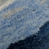 Evelynn Navy Abstract Hand-Tufted Viscose 5X3 Feet Carpet