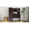 Nakamura Study Table with Cabinet in Dark Brown Finish
