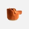 Maddox Velvet 3 Seater Sofa in Orange Colour